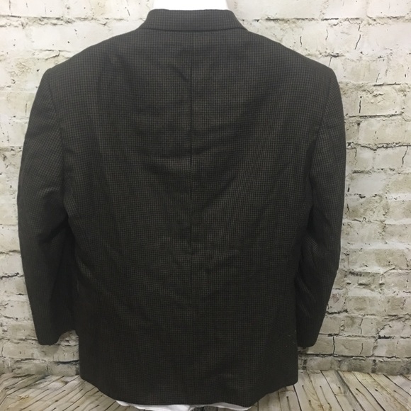 Oscar De La Renta Brown Houndstooth Blazer - Picture 3 of 5